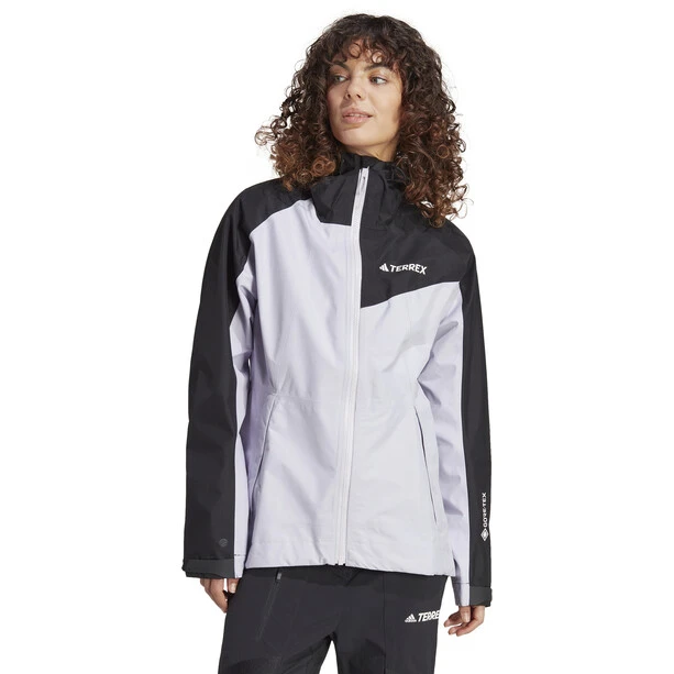 Adidas TERREX XPR GORE PAC Jacket Women, Argent/noir 2 Adidas TERREX XPR GORE PAC Jacket Women, Argent/noir – Image 2