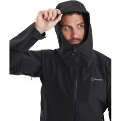 Berghaus Kember Vented Veste Shell Homme, Noir 11 Berghaus Kember Vented Veste Shell Homme, Noir -komperdell boutique berghaus kember vented shell jacket men black black 6