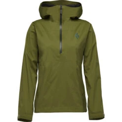 Black Diamond Stormline Stretch Anorak Women, Olive