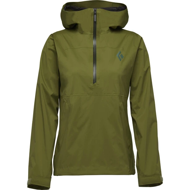 Black Diamond Stormline Stretch Anorak Women, Olive 1 Black Diamond Stormline Stretch Anorak Women, Olive