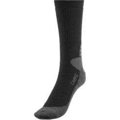 CAMPZ Expedition Chaussettes Mérinos, Noir/gris