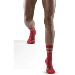 Cep Hiking 80's Mid Cut Socks Women, Rouge/gris