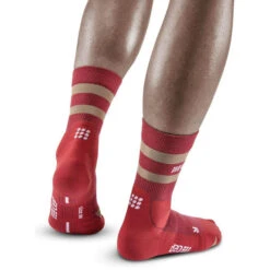 Cep Hiking 80's Mid Cut Socks Women, Rouge/gris 8 Cep Hiking 80's Mid Cut Socks Women, Rouge/gris -komperdell boutique cep hiking 80s mid cut socks women berry sand 3