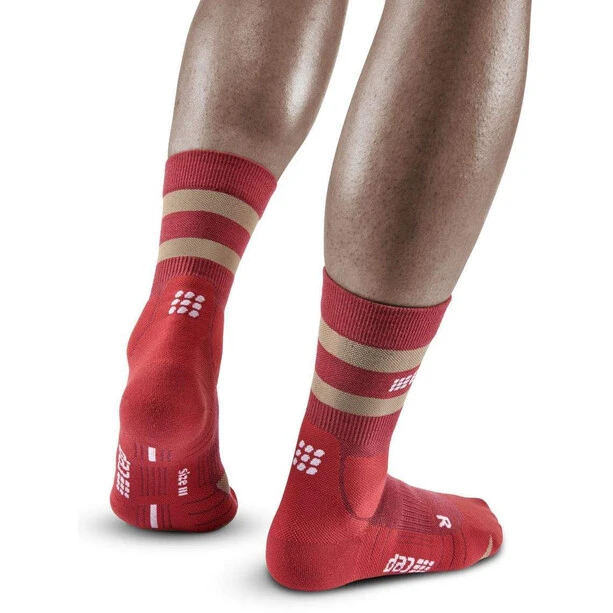 Cep Hiking 80's Mid Cut Socks Women, Rouge/gris 3 Cep Hiking 80's Mid Cut Socks Women, Rouge/gris – Image 3