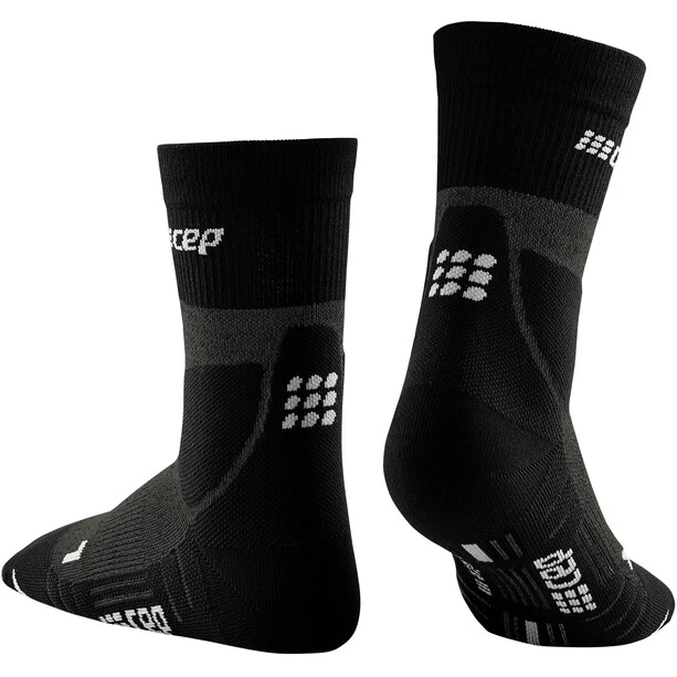 Cep Hiking Merino Chaussettes Mi-hautes Homme, Gris/noir 2 Cep Hiking Merino Chaussettes Mi-hautes Homme, Gris/noir – Image 2