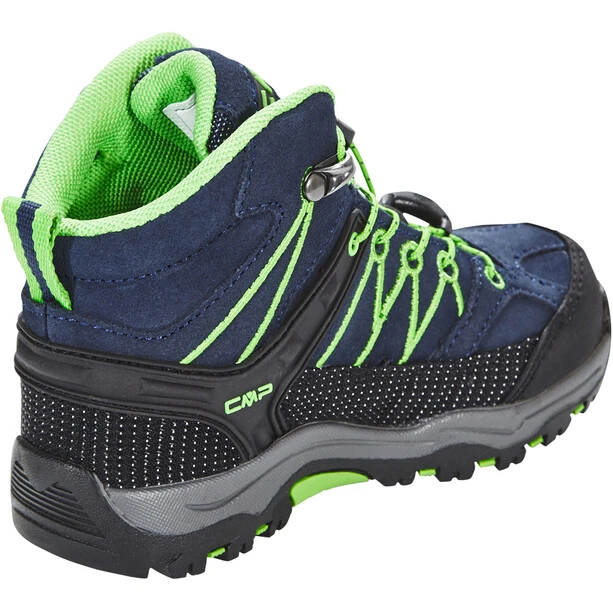 CMP Campagnolo Rigel WP Chaussures De Trekking Mi-hautes Enfant, Bleu/vert 2 CMP Campagnolo Rigel WP Chaussures De Trekking Mi-hautes Enfant, Bleu/vert – Image 2