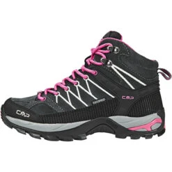 CMP Campagnolo Rigel WP Chaussures De Trekking Mi-hautes Femme, Gris/rose -komperdell boutique cmp campagnolo rigel mid wp skor dam grey fuxia ice 3