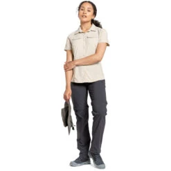 Craghoppers NosiLife Pro II Pantalon Convertible Femme, Gris -komperdell boutique craghoppers nosilife pro ii convertible trousers women charcoal 5