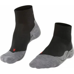 Falke TK5 Chaussettes Courtes De Randonnée Homme, Noir/gris