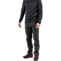 komperdell boutique -komperdell boutique fjaellraeven abisko lite zip off trousers men dark grey black 2