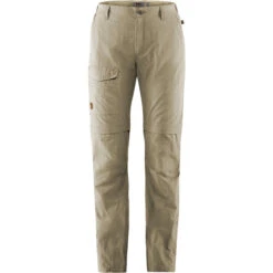Fjällräven Fjällräven Travellers MT Pantalon Convertible Avec Fermeture éclair Femme, Beige