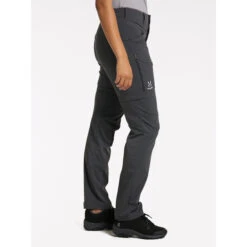 Haglöfs Lite Standard Zip-Off Pants Women, Gris -komperdell boutique hagloefs lite standard zip off pants women magnetite 5