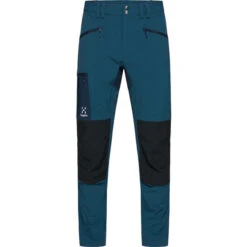 Haglöfs Rugged Slim Pantalon Homme, Bleu/noir