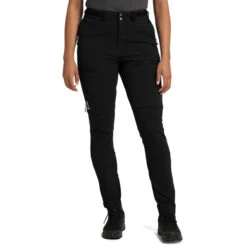 Haglöfs Rugged Slim Pants Women, Noir -komperdell boutique hagloefs rugged slim pants women true black 3
