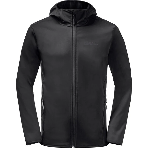 Jack Wolfskin Bornberg Sweat à Capuche Homme, Noir 1 Jack Wolfskin Bornberg Sweat à Capuche Homme, Noir