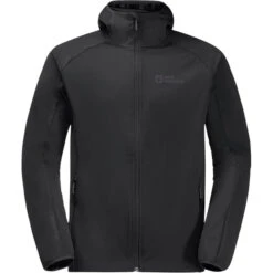Jack Wolfskin Feldberg Hoody Men, Noir