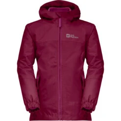 Jack Wolfskin Iceland Veste 3 En 1 Fille, Violet