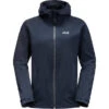 Jack Wolfskin Pack & Go Veste Shell Femme, Bleu