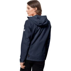 Jack Wolfskin Pack & Go Veste Shell Femme, Bleu -komperdell boutique jack wolfskin pack go softshell jacket women night blue 5