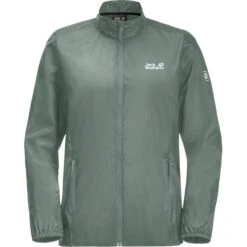 Jack Wolfskin Pack & Go Veste Coupe-vent Windshell Femme, Vert