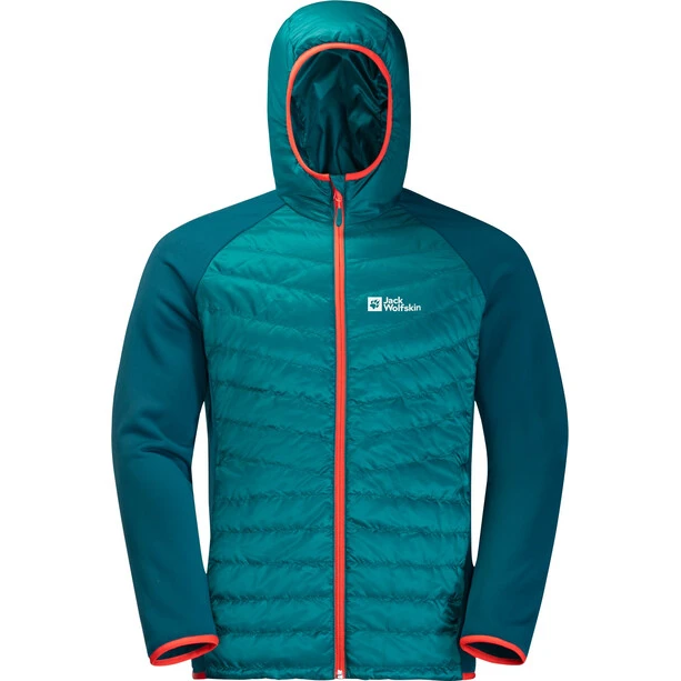 Jack Wolfskin Routeburn Pro Veste Hybride Homme, Bleu Pétrole 2 Jack Wolfskin Routeburn Pro Veste Hybride Homme, Bleu Pétrole – Image 2