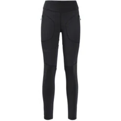 Jack Wolfskin Salmaser Collants Femme, Noir