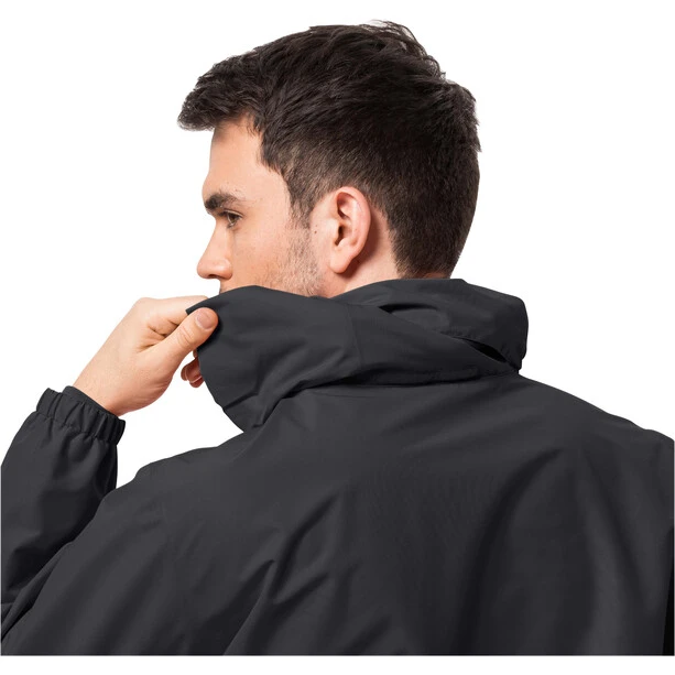 Jack Wolfskin Stormy Point Veste 2L Homme, Noir 5 Jack Wolfskin Stormy Point Veste 2L Homme, Noir – Image 5