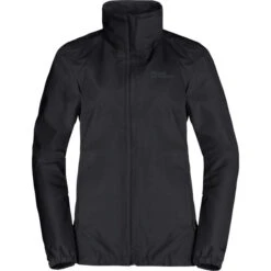 Jack Wolfskin Stormy Point Veste 2L Femme, Noir