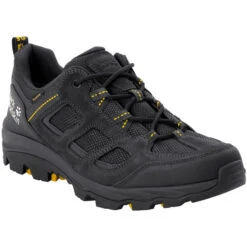 Jack Wolfskin Vojo 3 Texapore Chaussures Basses Homme, Noir/jaune