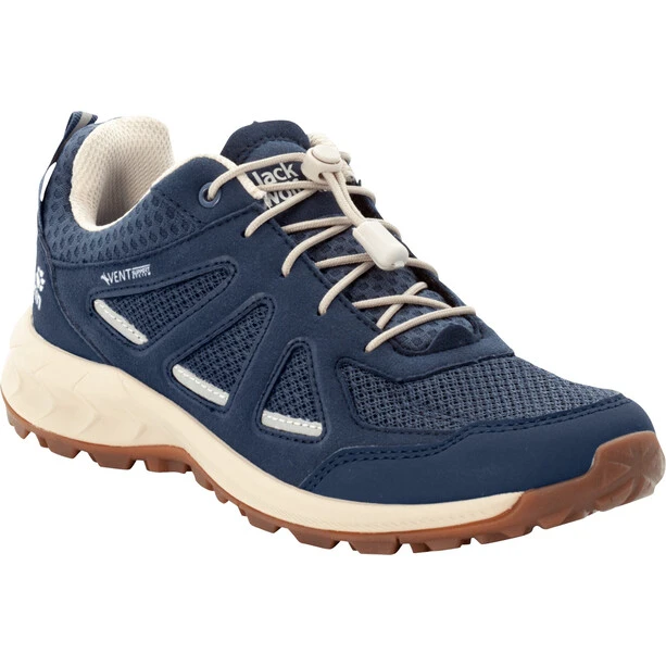 Jack Wolfskin Woodland 2 Vent Chaussures Basses Femme, Bleu 1 Jack Wolfskin Woodland 2 Vent Chaussures Basses Femme, Bleu