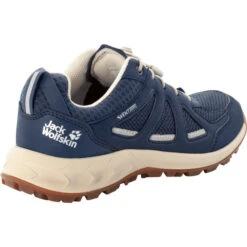 Jack Wolfskin Woodland 2 Vent Chaussures Basses Femme, Bleu 8 Jack Wolfskin Woodland 2 Vent Chaussures Basses Femme, Bleu -komperdell boutique jack wolfskin woodland 2 vent low shoes women dark blue beige 3