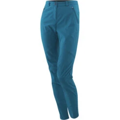 Löffler Comfort Stretch Light Tapered Pantalon De Trekking Femme, Bleu Pétrole