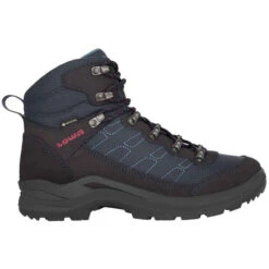 Lowa Taurus Pro GTX Chaussures Mi-hautes Femme, Gris/bleu