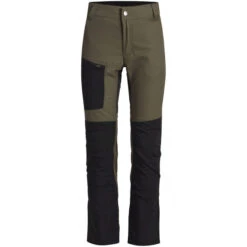 Lundhags Fulu Stretch Hybrid Pants Kids, Vert/noir