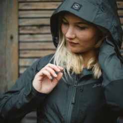 Lundhags Tived Stretch Hybrid Jacket Women, Gris/vert -komperdell boutique lundhags tived stretch hybrid jacket women dark agave seaweed 3