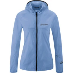 Maier Sports Feathery Gilet Coupe-vent Femme, Bleu