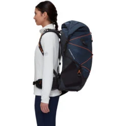 Mammut Ducan Spine 50-60 Sac De Randonnée Femme, Bleu/noir -komperdell boutique mammut ducan spine 50 60 hiking pack women marine black 5