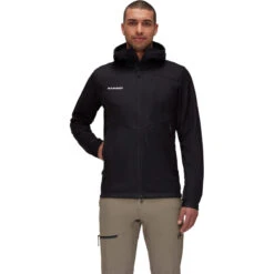 Mammut Ultimate VII Veste à Capuche Softshell Homme, Noir