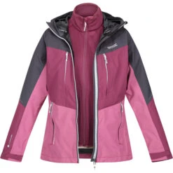 Regatta Carletta VII Veste 3in1 Femme, Rose/noir