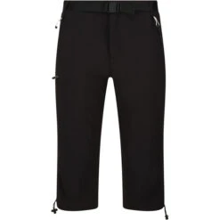 Regatta Xert III Stretch Capri Pants Men, Noir