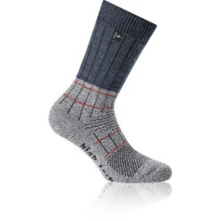 Rohner Fibre High Tech Chaussettes Enfant, Bleu/gris