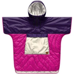 Rumpl Printed Original Puffy Poncho, Violet/rose
