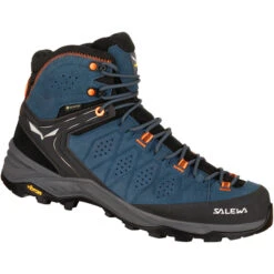 SALEWA Alp Trainer 2 GTX Chaussures Mi-hautes Homme, Bleu/noir