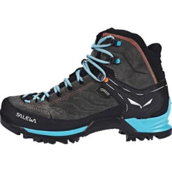 SALEWA MTN Trainer Mid GTX Chaussures Femme, Noir -komperdell boutique salewa mtn trainer mid gtx skor dam magnet viridian green 3