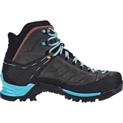SALEWA MTN Trainer Mid GTX Chaussures Femme, Noir -komperdell boutique salewa mtn trainer mid gtx skor dam magnet viridian green 4