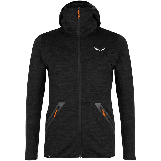 SALEWA Nuvolao Alpine Wool Veste Homme, Noir 1 SALEWA Nuvolao Alpine Wool Veste Homme, Noir