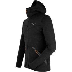 SALEWA Nuvolao Alpine Wool Veste Homme, Noir 5 SALEWA Nuvolao Alpine Wool Veste Homme, Noir -komperdell boutique salewa nuvolao alpine wool jacket men black out 3