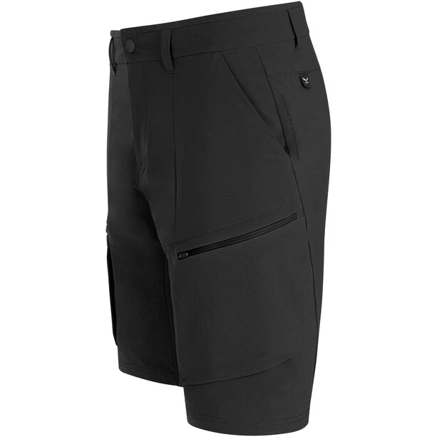 SALEWA Puez Durastretch Short Cargo Homme, Noir 3 SALEWA Puez Durastretch Short Cargo Homme, Noir – Image 3