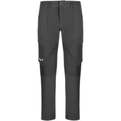 SALEWA Puez Durastretch Pantalon Cargo Chaud Homme, Gris