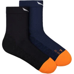 SALEWA Wildfire Am/Hemp Chaussettes Basses Homme, Bleu